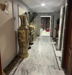 Đá nhân tạo vân trắng trắng sứ vân mây