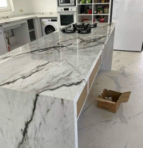 Đá nhân tạo vân trắng trắng sứ vân mây