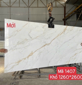  Đá trắng sứ  vân vàng