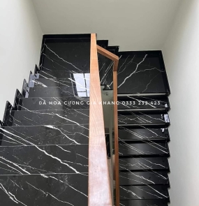 Đá lamar đen vân trắng